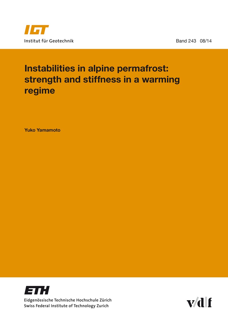 Instabilities in alpine permafrost: strenght and stiffness in a warming regime